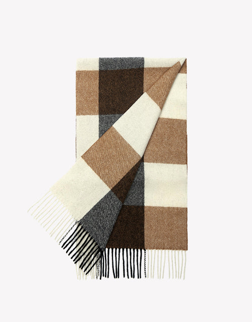 Tartan Scarf in sienna check