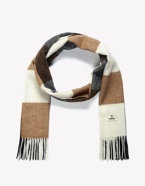 Tartan Scarf in sienna check