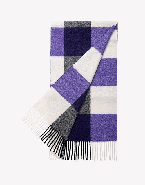 Tartan Scarf in Lavender Check