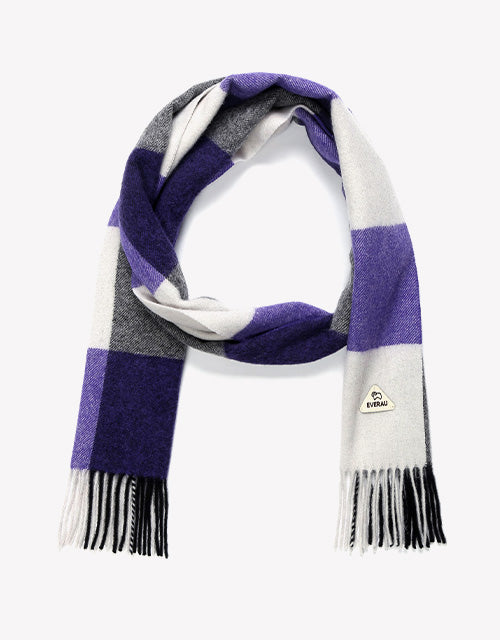 Tartan Scarf in Lavender Check