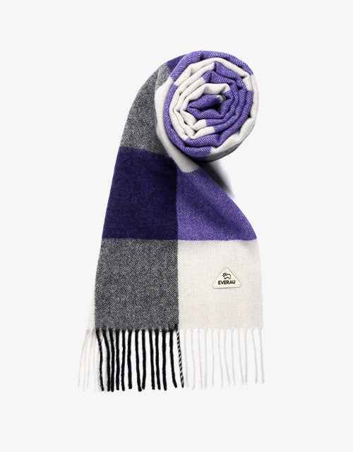 Tartan Scarf in Lavender Check