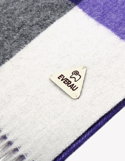 Tartan Scarf in Lavender Check