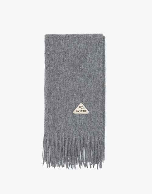 Eva Plain Scarf in Grey
