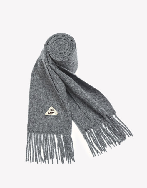 Eva Plain Scarf in Grey