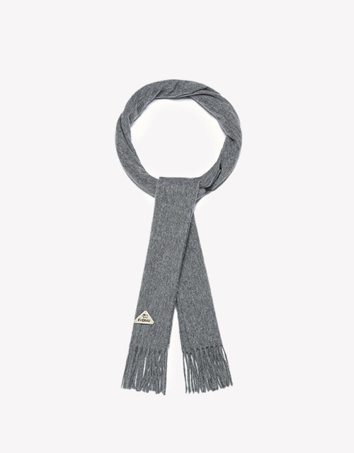 Eva Plain Scarf in Grey
