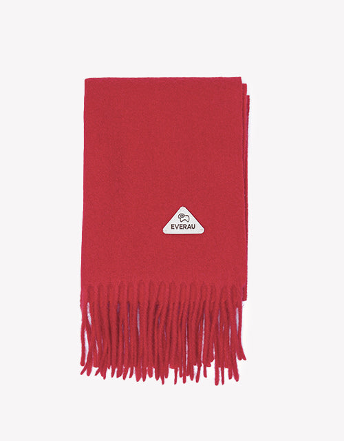Eva Plain Scarf in Red