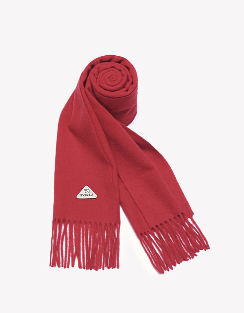 Eva Plain Scarf in Red