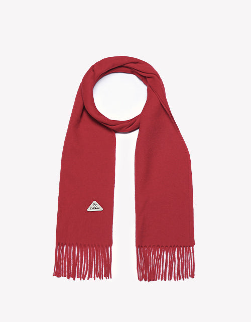 Eva Plain Scarf in Red