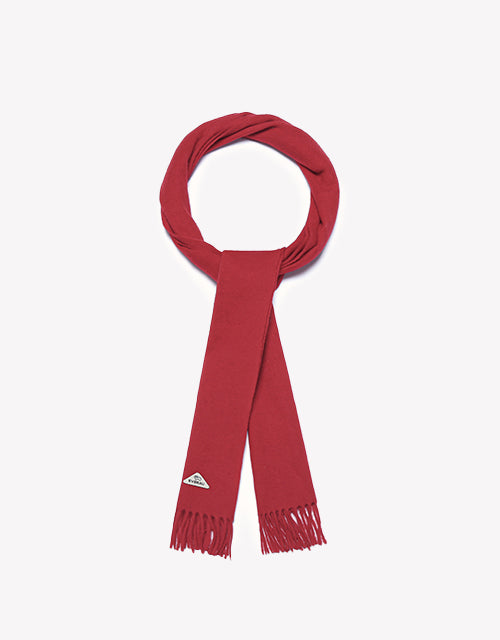 Eva Plain Scarf in Red