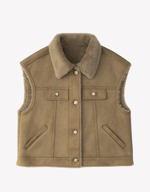 Warda Vest In Chestnut