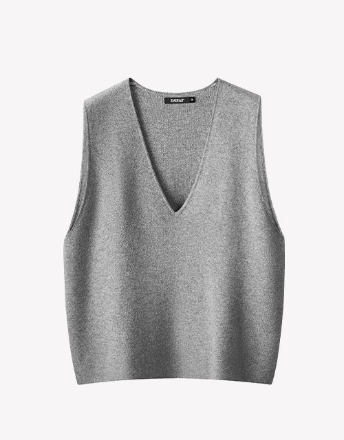 Wooly Vest in Grey