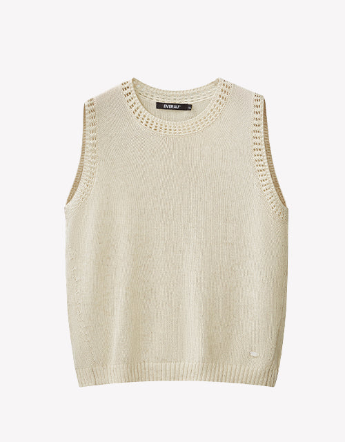 Ardelle Vest in Flax