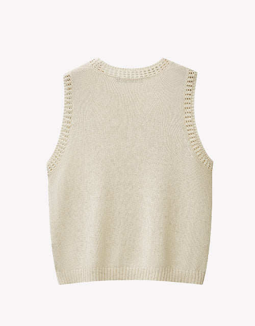 Ardelle Vest in Flax