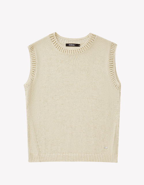 Ardelle Vest in Flax