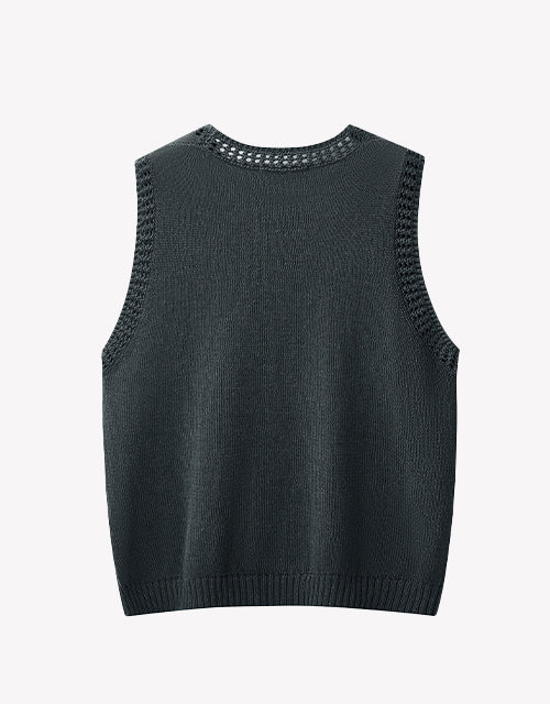 Ardelle Vest in Charcoal Grey