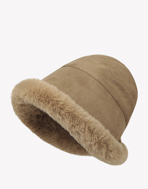 Fluffy Warm Bucket Hat