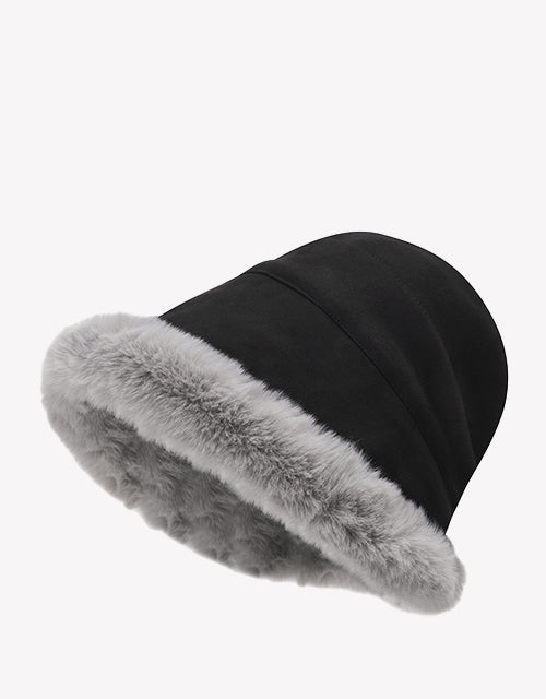 Fluffy Warm Bucket Hat