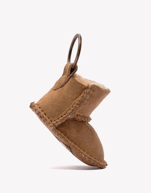 Bootie Keyring In Chestnut